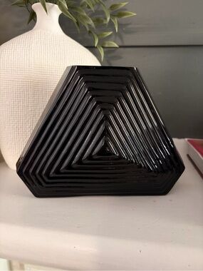 Vintage Pilgrim Glass Art deco vase, metropolis series